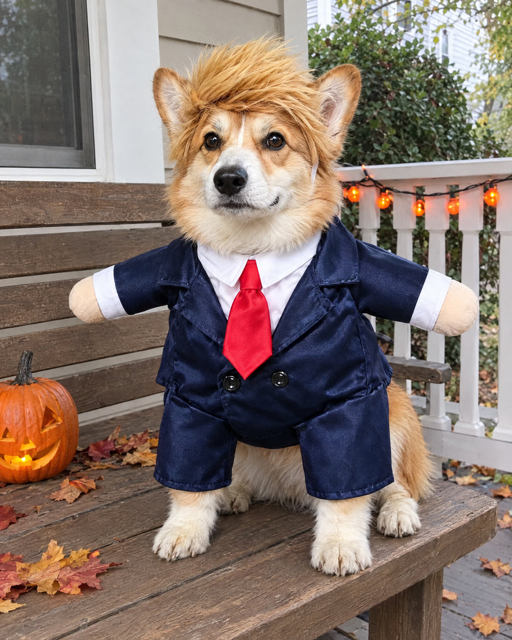Presidential Pup — Wig & Briefcase Costume