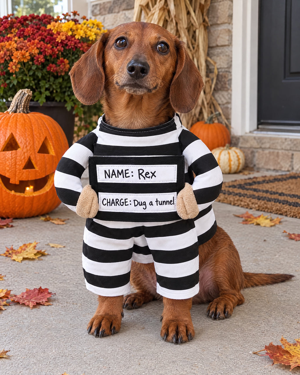 The Treat Bandit — Prisoner Dog Costume