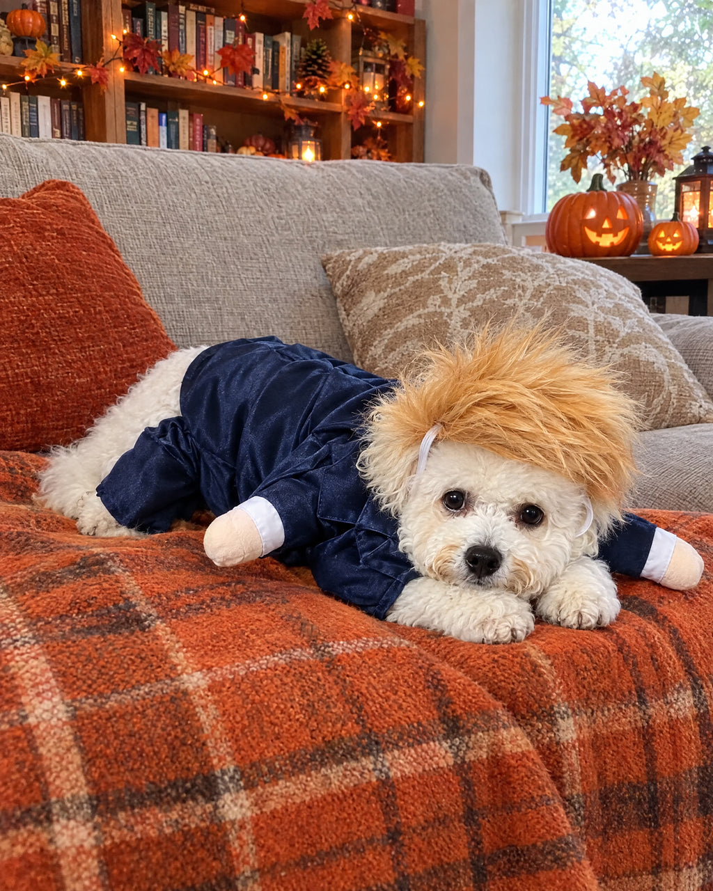 Presidential Pup — Wig & Briefcase Costume