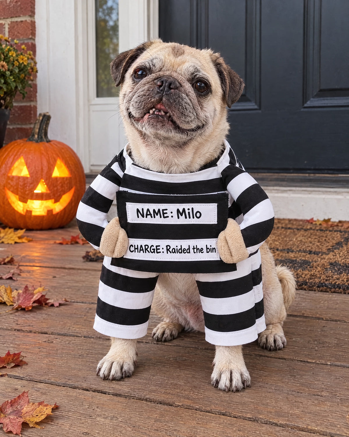 The Treat Bandit — Prisoner Dog Costume