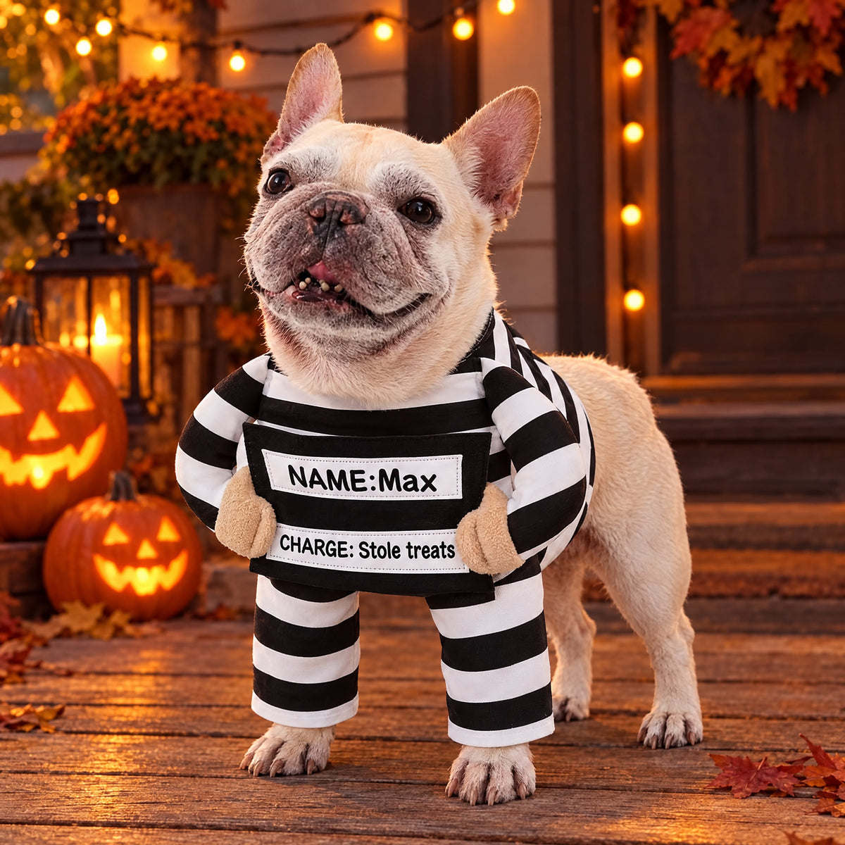 The Treat Bandit — Prisoner Dog Costume