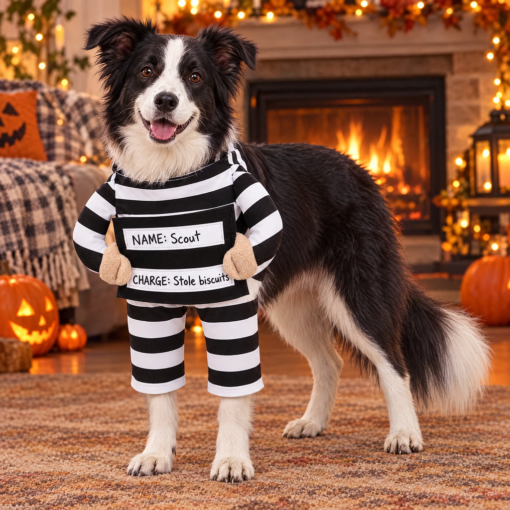 The Treat Bandit — Prisoner Dog Costume