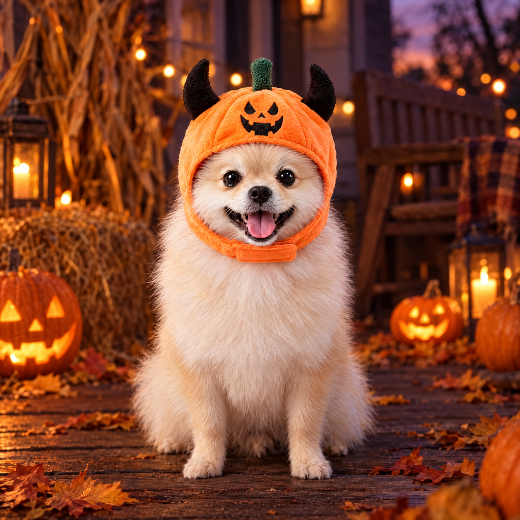 Pumpkin Little Rascal — Halloween Pet Hat