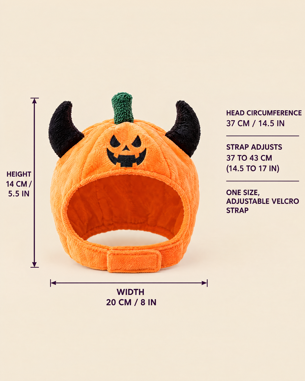 Pumpkin Little Rascal — Halloween Pet Hat